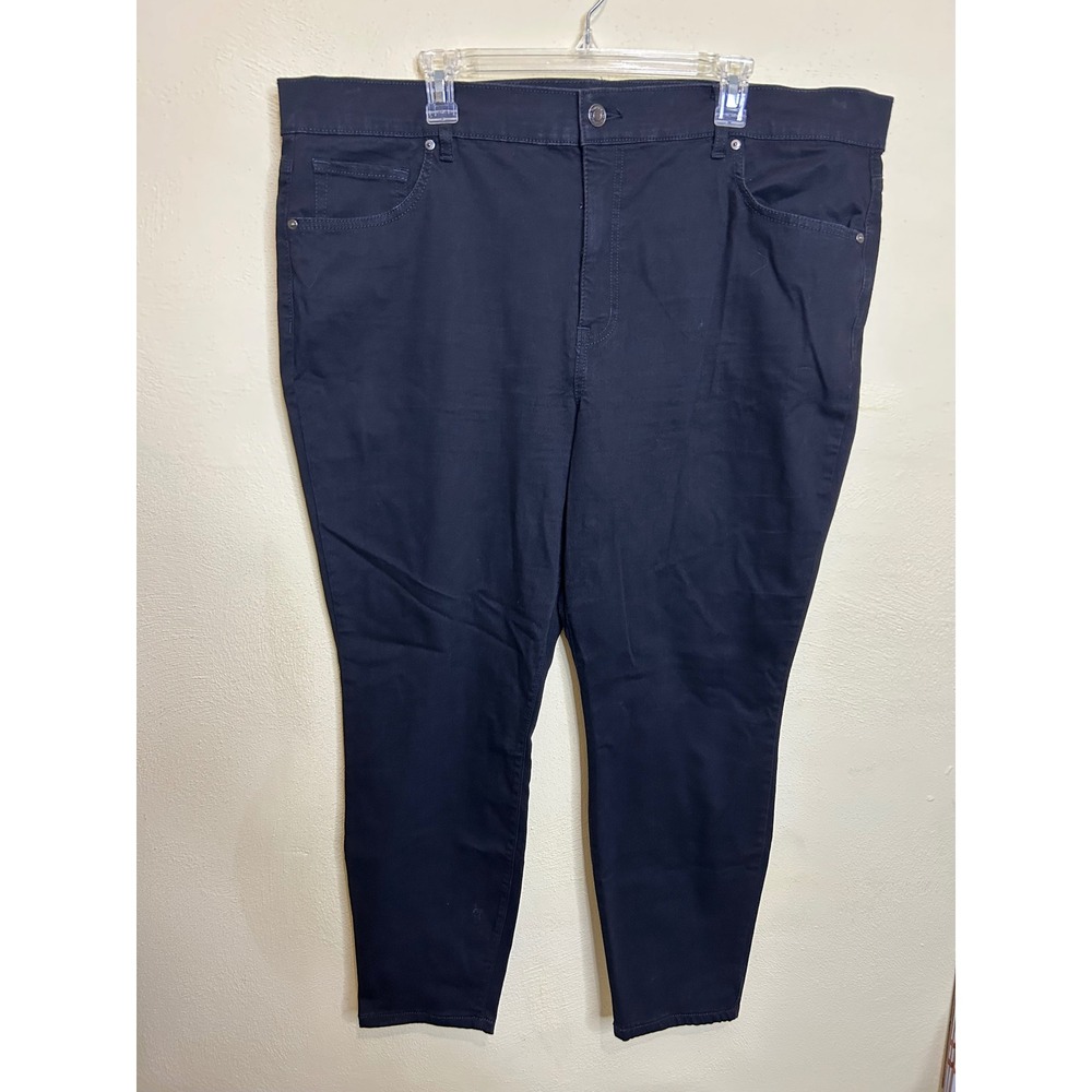 Terra & Sky Womens Plus Size 22W Petite Skinny Black Denim Jeans‎